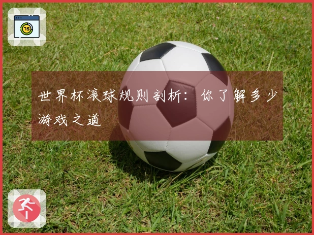 世界杯滚球规则剖析：你了解多少游戏之道